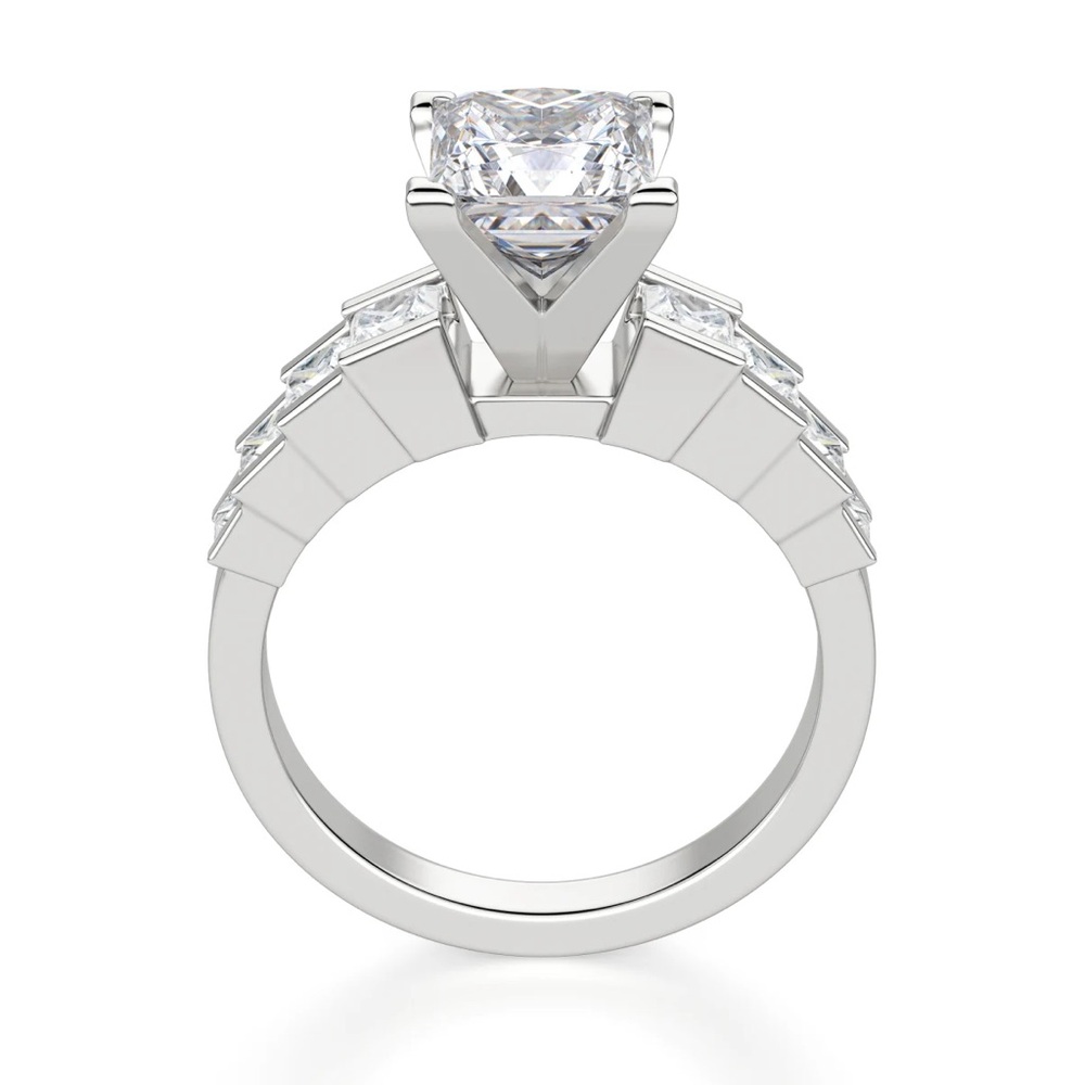 Diamond Nexus 2.4ct Princess Cinderella ring set - Picture 2 of 11